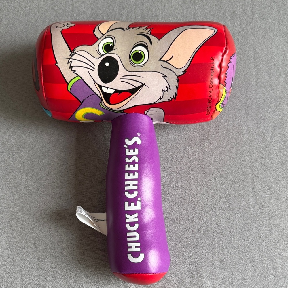 Chuck E. Cheese Plush Mallet 9”